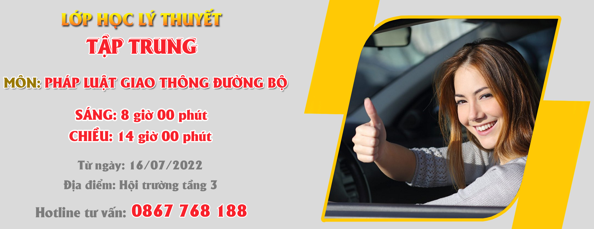 Thông báo học tập trung